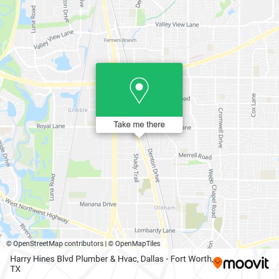 Harry Hines Blvd Plumber & Hvac map