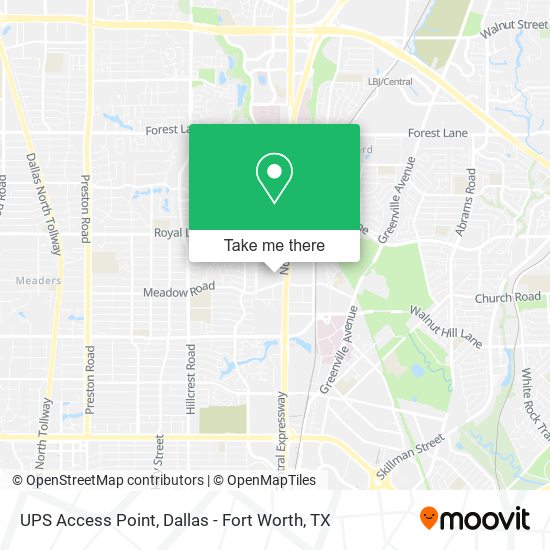 UPS Access Point map