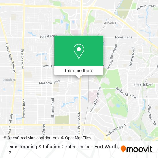 Mapa de Texas Imaging & Infusion Center