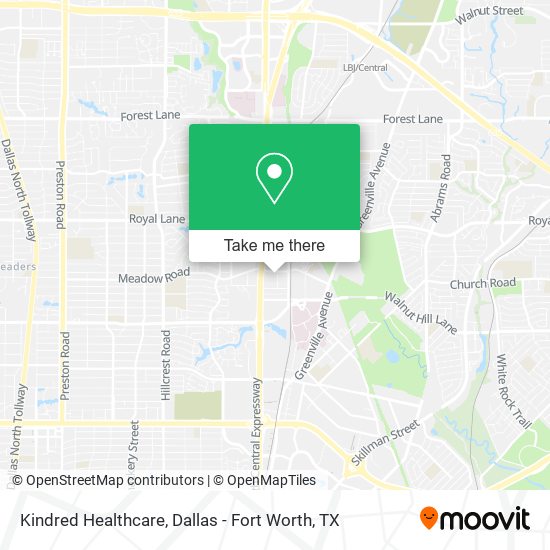 Kindred Healthcare map