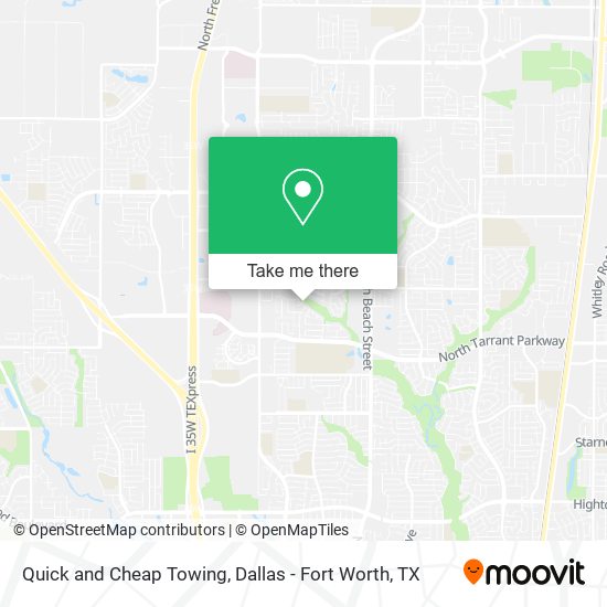Quick and Cheap Towing map