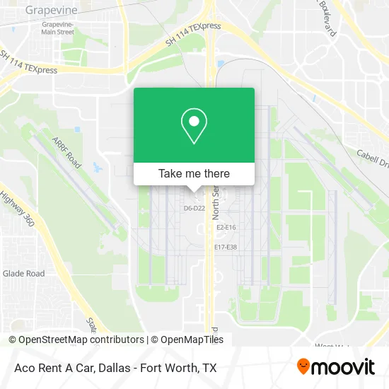 Aco Rent A Car map