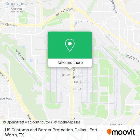 US Customs and Border Protection map