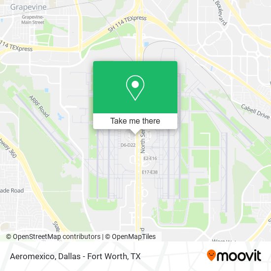 Mapa de Aeromexico