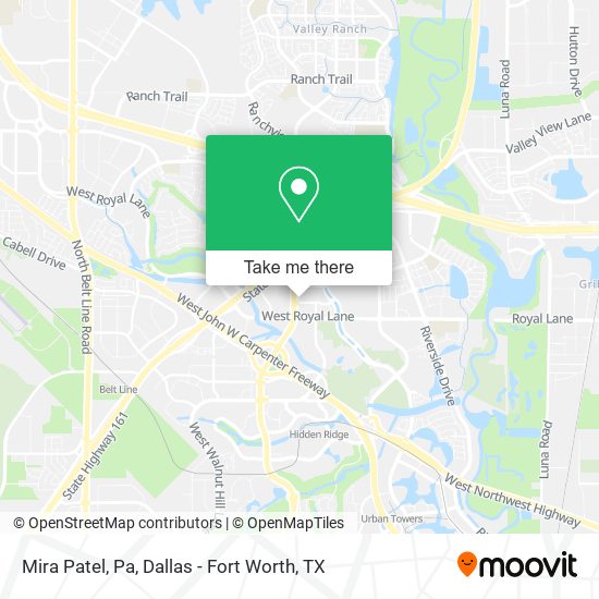 Mira Patel, Pa map