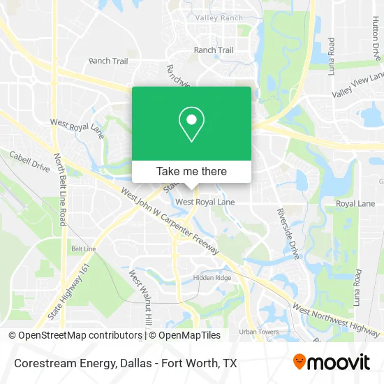 Corestream Energy map