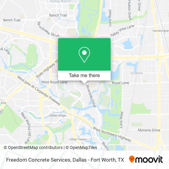 Freedom Concrete Services map