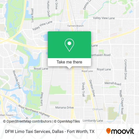 Mapa de DFW Limo Taxi Services