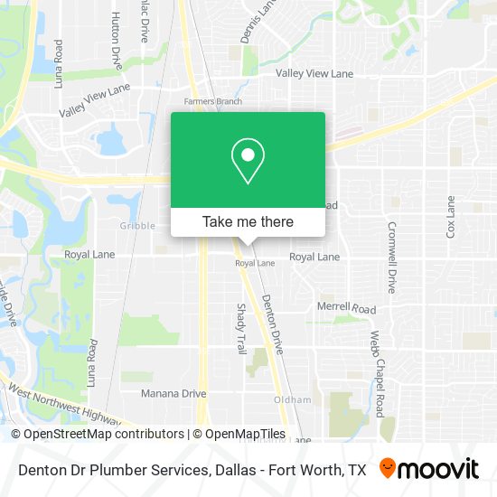 Denton Dr Plumber Services map