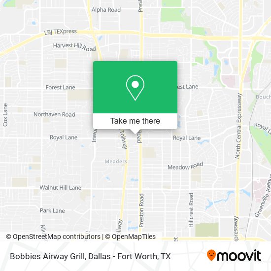 Bobbies Airway Grill map