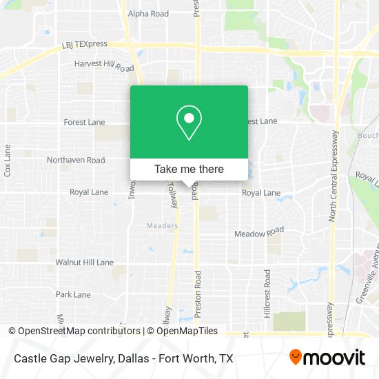 Castle Gap Jewelry map