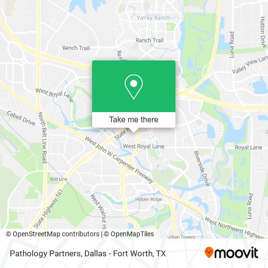 Pathology Partners map