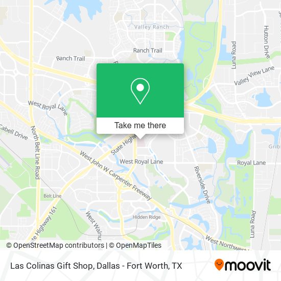 Las Colinas Gift Shop map