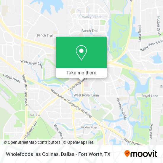 Mapa de Wholefoods las Colinas