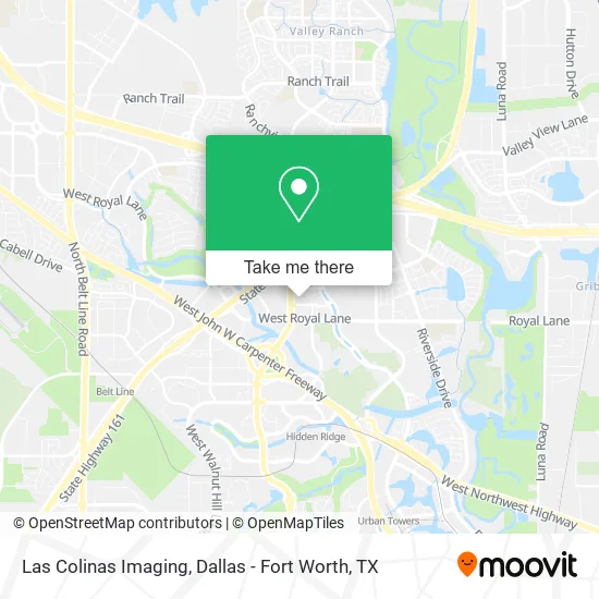 Las Colinas Imaging map