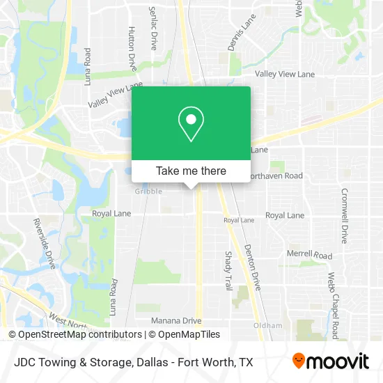 JDC Towing & Storage map