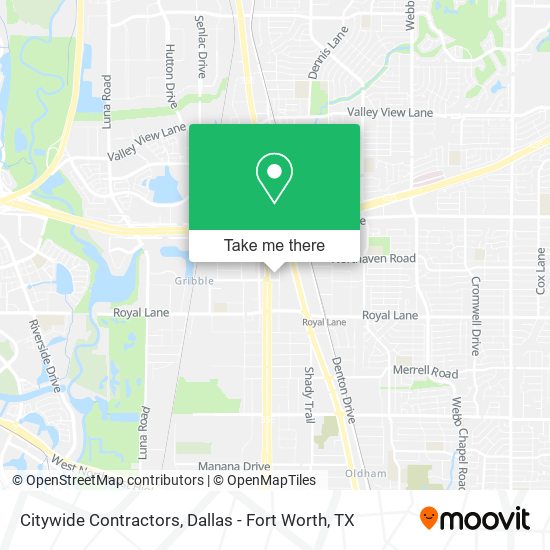 Citywide Contractors map
