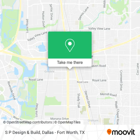 S P Design & Build map