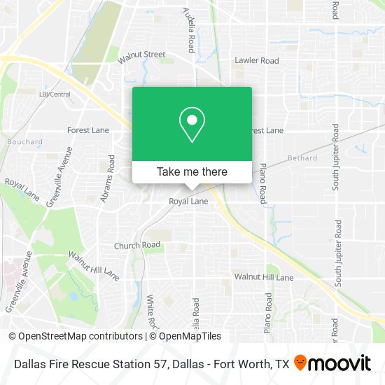 Dallas Fire Rescue Station 57 map