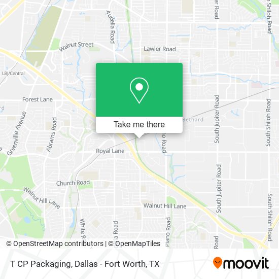 T CP Packaging map