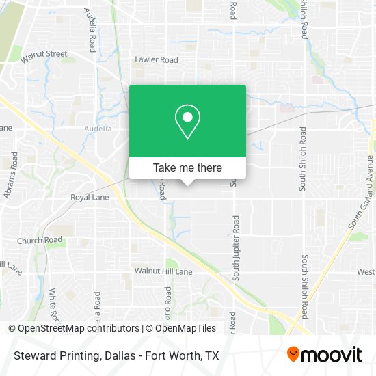 Steward Printing map