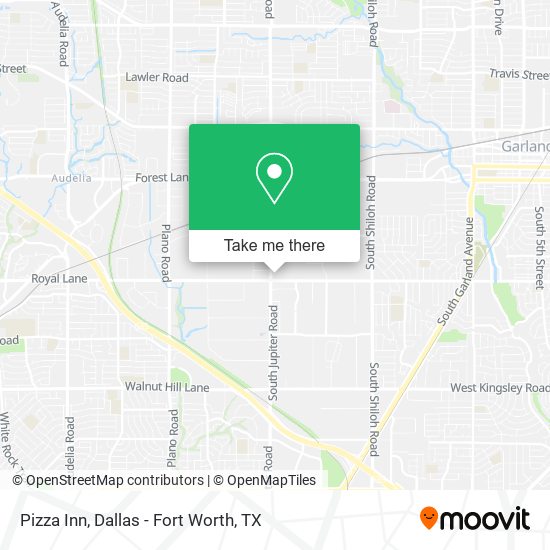 Mapa de Pizza Inn