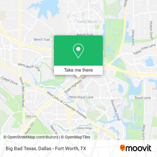 Mapa de Big Bad Texas