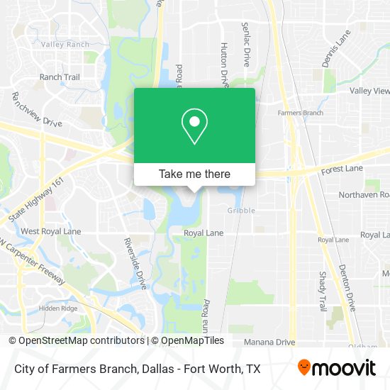 Mapa de City of Farmers Branch