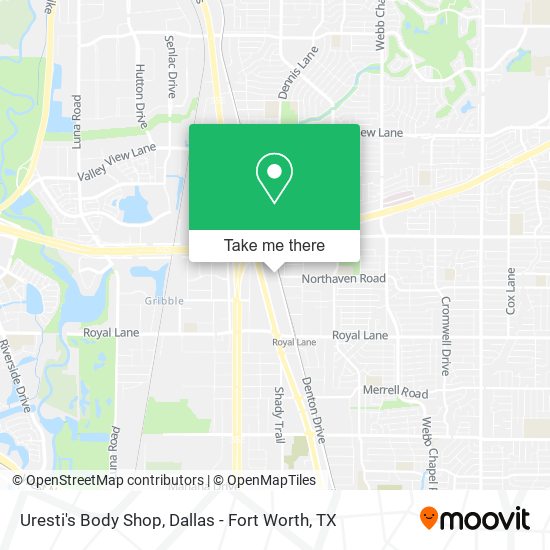 Uresti's Body Shop map
