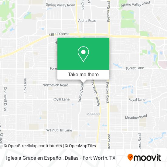Iglesia Grace en Español map