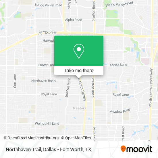 Northhaven Trail map