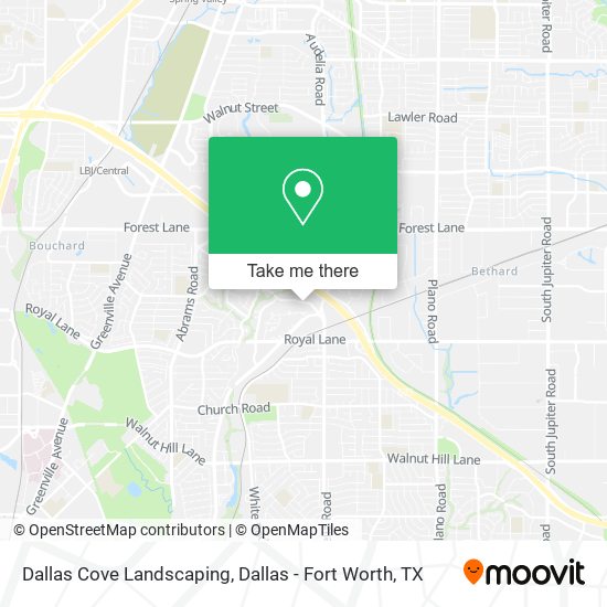 Mapa de Dallas Cove Landscaping