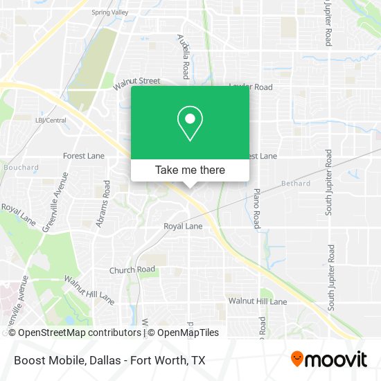 Boost Mobile map