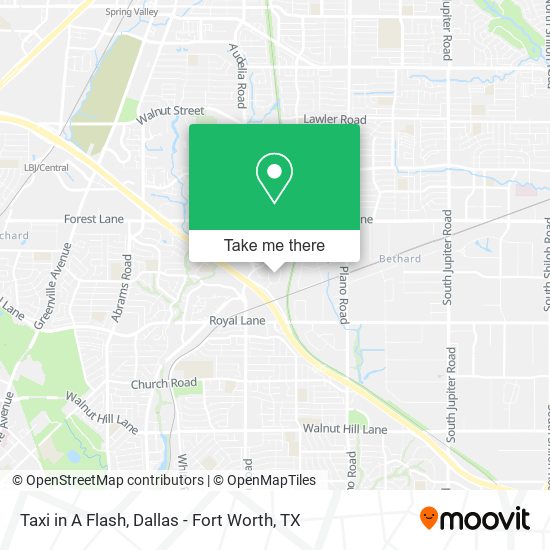Taxi in A Flash map