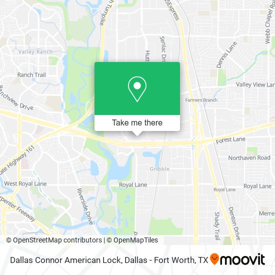 Dallas Connor American Lock map