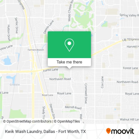 Mapa de Kwik Wash Laundry