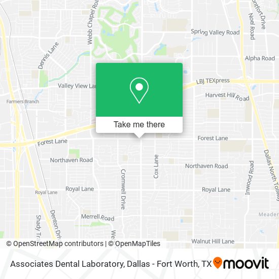 Mapa de Associates Dental Laboratory