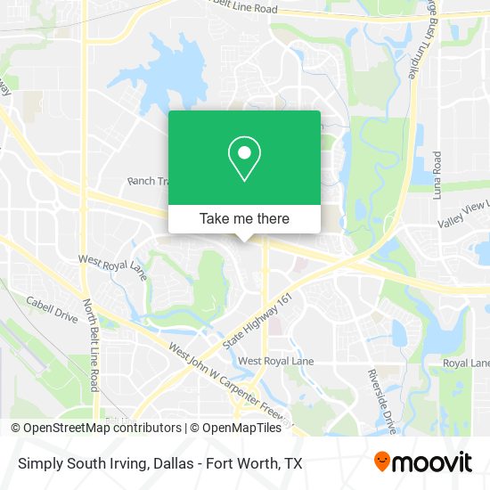 Mapa de Simply South Irving