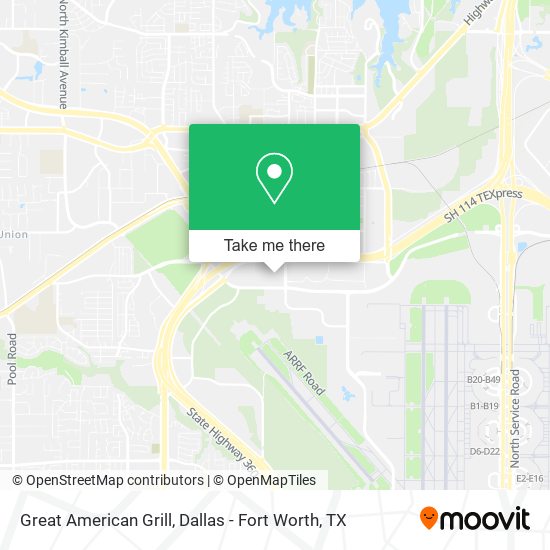 Great American Grill map