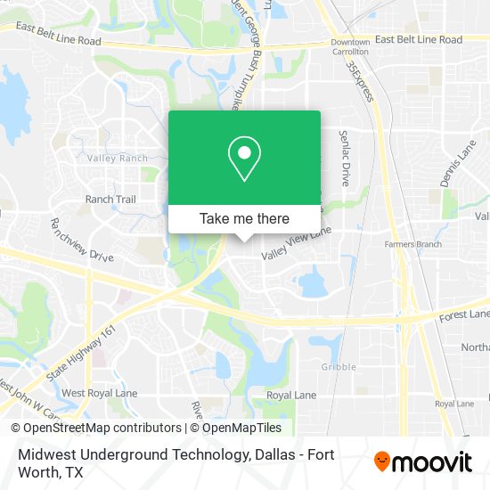 Mapa de Midwest Underground Technology