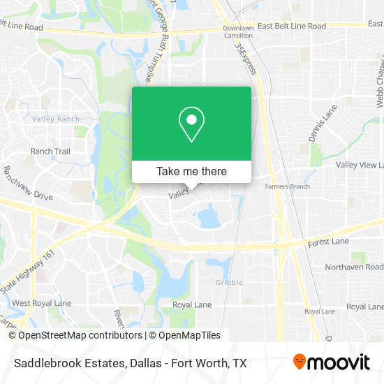 Mapa de Saddlebrook Estates