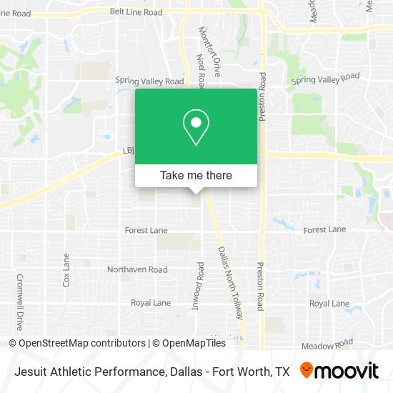 Jesuit Athletic Performance map