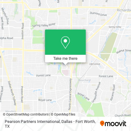 Pearson Partners International map