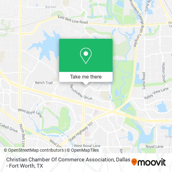 Christian Chamber Of Commerce Association map