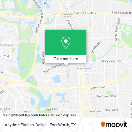 Anytime Fitness map