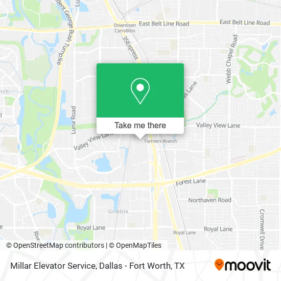 Millar Elevator Service map