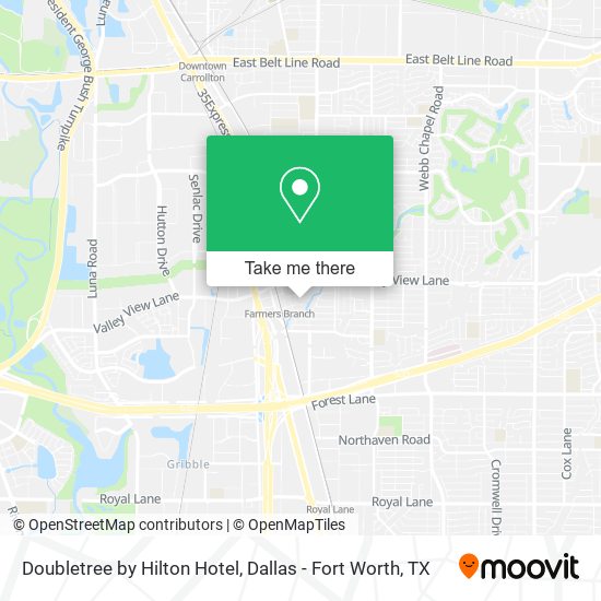 Mapa de Doubletree by Hilton Hotel