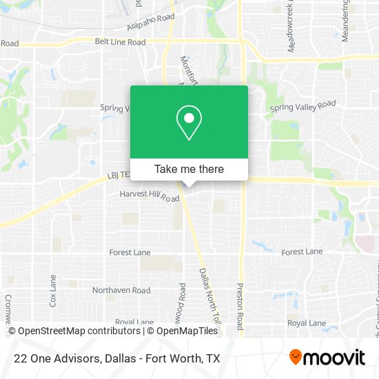 22 One Advisors map