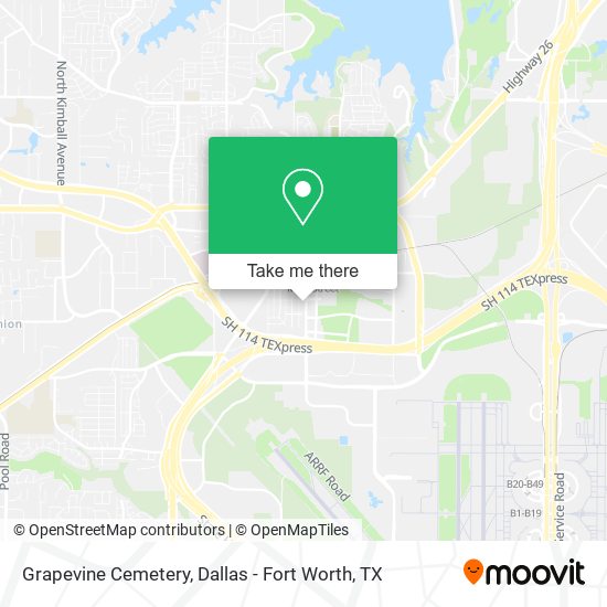 Grapevine Cemetery map