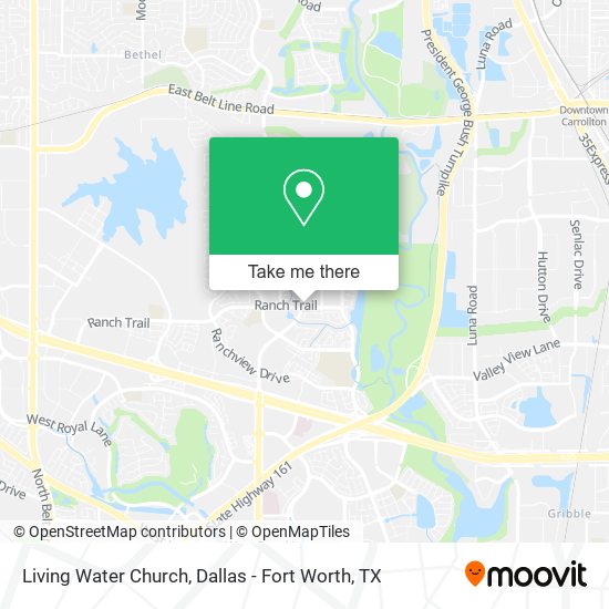 Living Water Church map